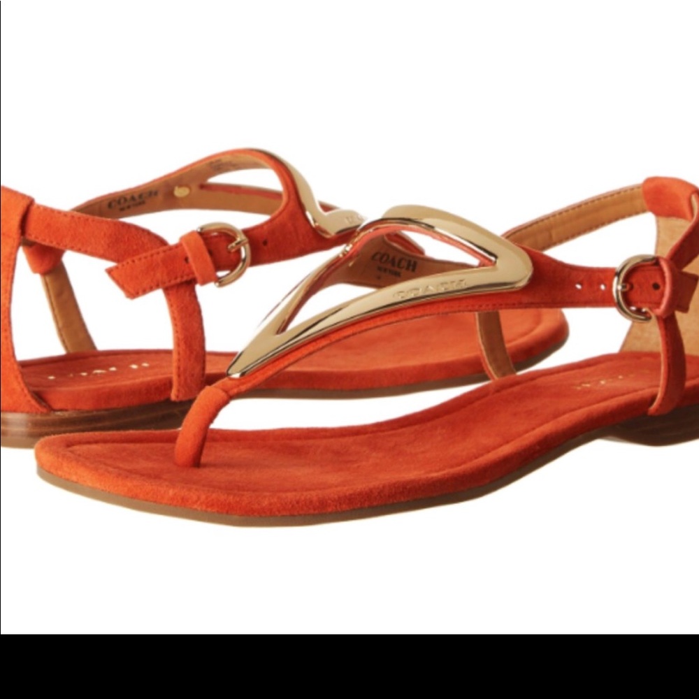 Coach Women’s Chailey Sandals Leather  Suede 7B